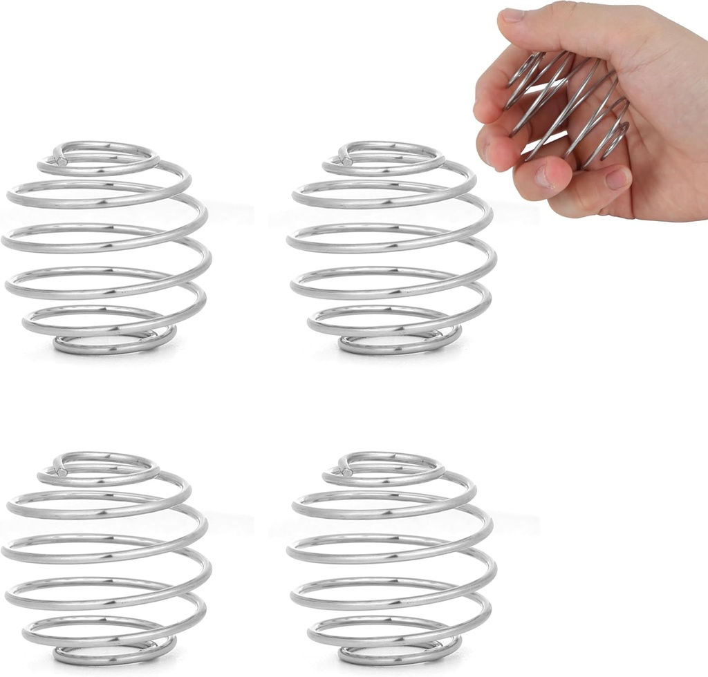 4 ks 2,1-palcová veľká veľkosť trieska gule pre proteíny Shake,Milkshake a šalát obliekanie,304 nerez oceľ Shaker guľa