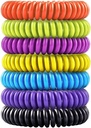 14 Balenie Mosquito Bracelets pre deti dospelých - príroda Citronella, citrónová tráva a eukalyptus, Až 350 Hodina ochrany