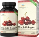 Uric Acid Support Formula | Advanced Uric Acid Cleanse & Kidney Support Supplement - Includes Tart Cherry Concentrate, Celery Seed Extract + 12 More High Potency Ingredients, 60 Veggie Capsules