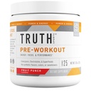 Powder pre cvičenie pravej výživy - Natural PreWorkout pre mužov a ženy, Vegan BCAA Amino Energy Powder, Keto Friendly - žiadne umelé príchute, sladkosti alebo farbivá (Ovocné Punch)