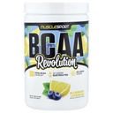 Musclesport BCAA Revolution Amino Acid Powder Supplement for Men & Women - Intra cvičenie tréningový komplex - Recovery Supplement (Čučoriedková citróna, 30 Servings)
