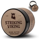 Striking Viking Sandalwood zmäkčovadlo pre mužov - Non-Grey Cream Formula s prírodnými zložkami pre hydratované a osviežujúce medvedíky (4oz)