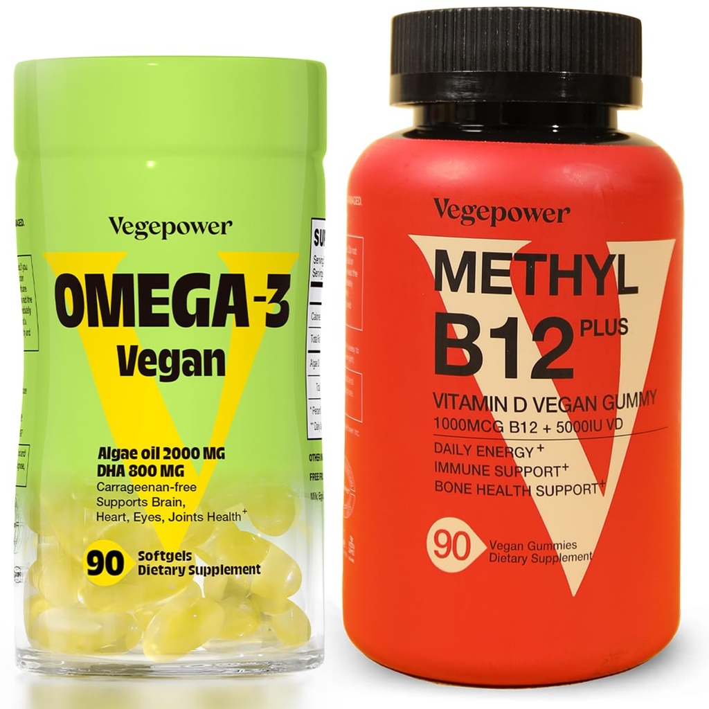 Vegán Omega-3 + vitamín B12 Gummy 