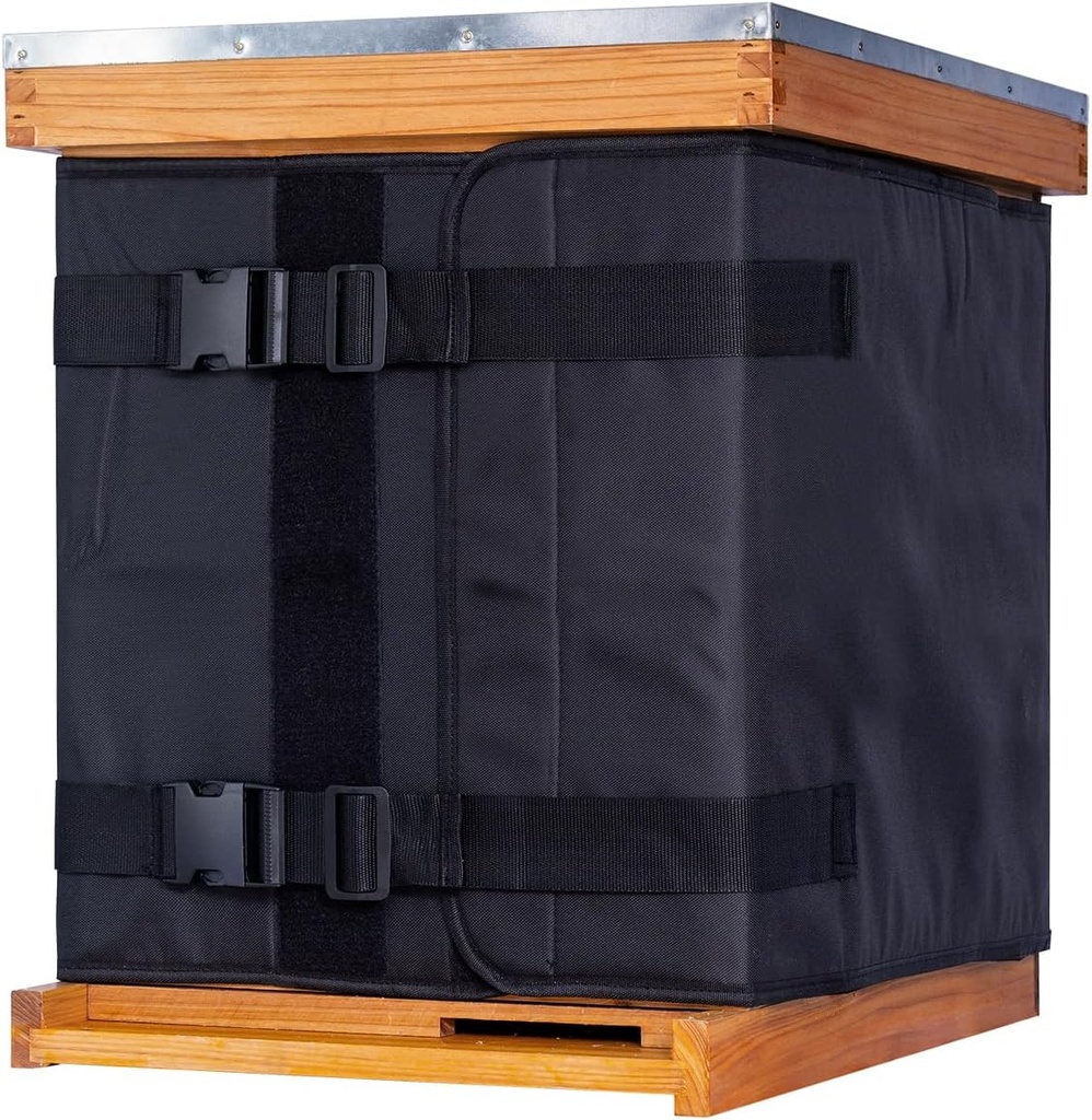 MayBee Winter Bee Hive Zabaľte 10 a 8 rámových úľov, 600D Oxford Oblečenie nastaviteľné Beehive Zabaľte 2 Deep Hive Boxy, vodeodolné, Vietorodolné, Ľahké, opakovane použiteľné, 76,8" x 18.1"