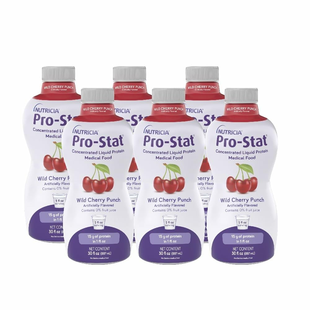Pro-Stat Concentrated Liquid Protein Medical Food - Wild Cherry Punch, 30 Fl Oz fľaša (Prípad 6)