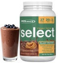 PESCIence Select Vegánsky proteínový prášok, Plant Based Protein Powder, Amazing Taste, Smooth Texture, Pea and Brown Ryce Blend, Dairy Free, Laktóza Free, Gluten Free - Čokoládové arašidové maslo, 27 Servings