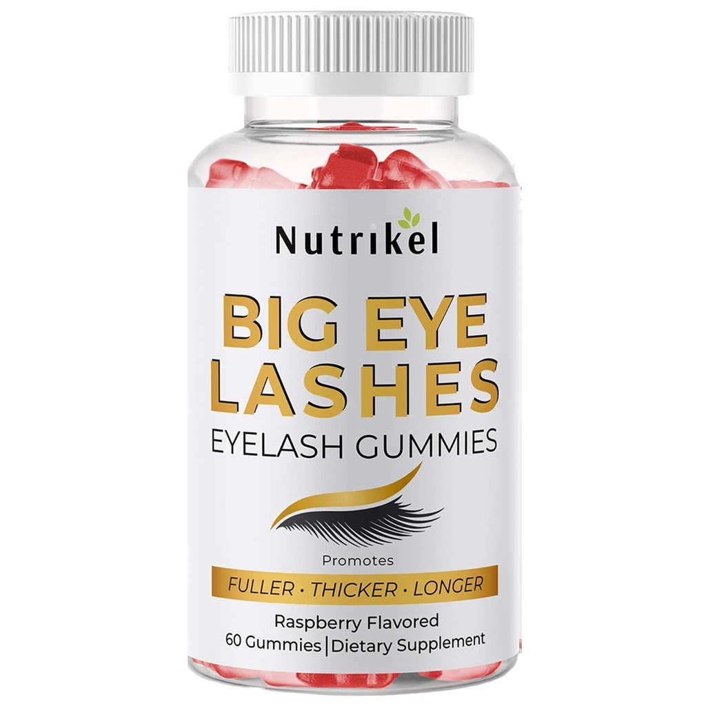 Veľké oko Lashes rast vlasov - očné riasy rast Gumies pre plnšie, hrubšie, dlhšie Lashes
