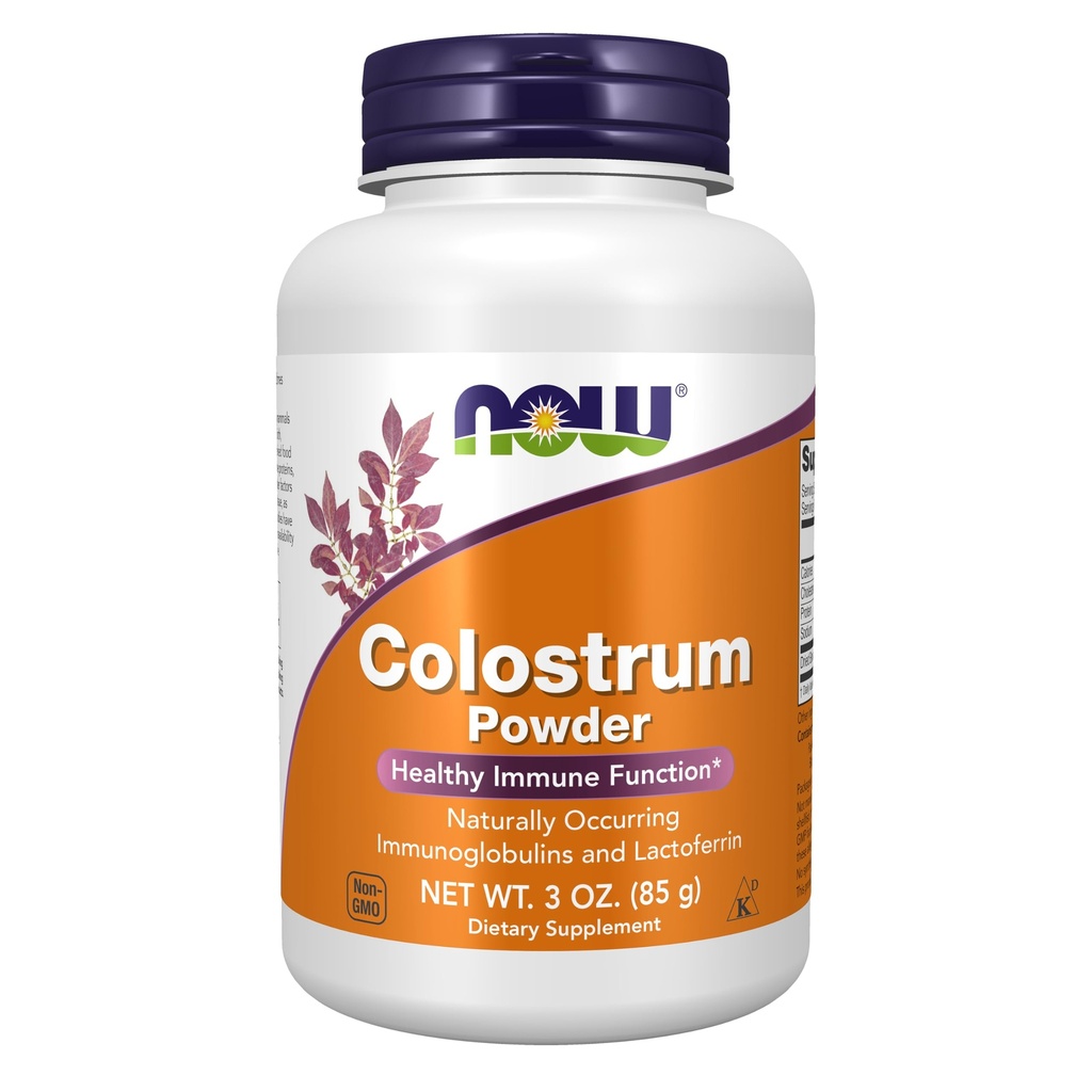 Teraz potraviny doplnky, Colostrum prášok, Prirodzene sa vyskytujúce imunoglobulíny a Lactoferrin, 3-Ounce