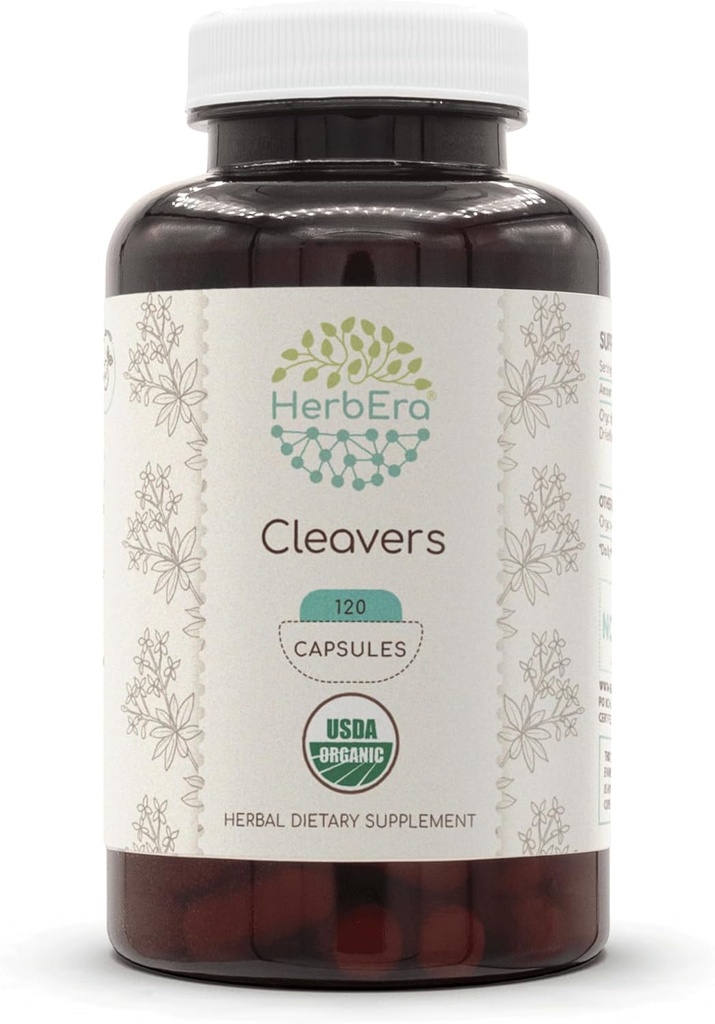 HerbEra Cleavers USDA Organic 120 Kapsule 