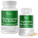 DR VITAMIN RIEŠENIA Termogénny spaľovač tukov & Nighttime Tabletky na chudnutie pre ženy, Waist Trimmer & Supplements pre Bloating pre ženy a mužov, 120 Kapsule