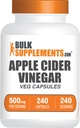 BulkSupplementments.com Apple Cider Ocogar Kapsule - ACV Kapsule, Apple Cider Ocogar Supplements, Apple Cider Ocogar 500mg - Gluten Free, Kapsule per Serving, 240 Kapsule (Pack of 1)