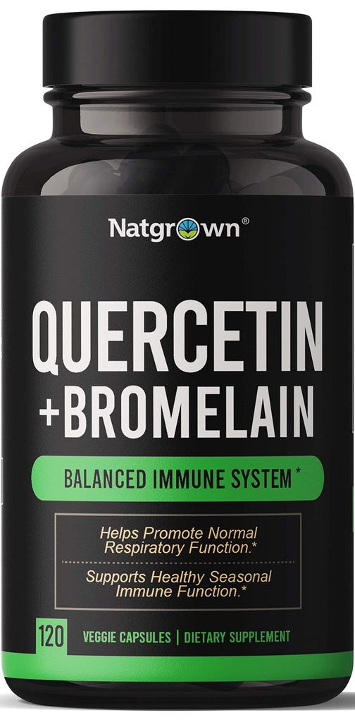 Natgrown Quercetin s komplexom Hypromelain Supplement - 120 kapsúl