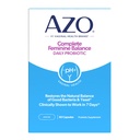 AZO Complete Feminine Balance Daily Probiotiká pre ženy, klinicky preukázané, že pomáhajú chrániť vaginálne zdravie, pomáha rovnováhu pH a kvasiniek, non-GMO, 60 Počet