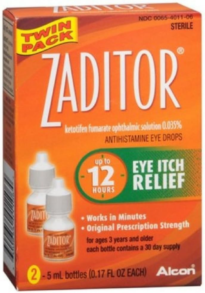 Zaditor Antihistaminikum Očné kvapky Dvojbalenie 0.34 Fl oz