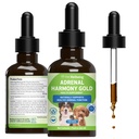 Pet Wellbeing Adrenal Harmony Gold for Dogs - Vet-formulované - Podporuje zdravú adrenálnu funkciu, Normálne hladiny kortizolu, Zdravý Smäd a hmotnosť 
