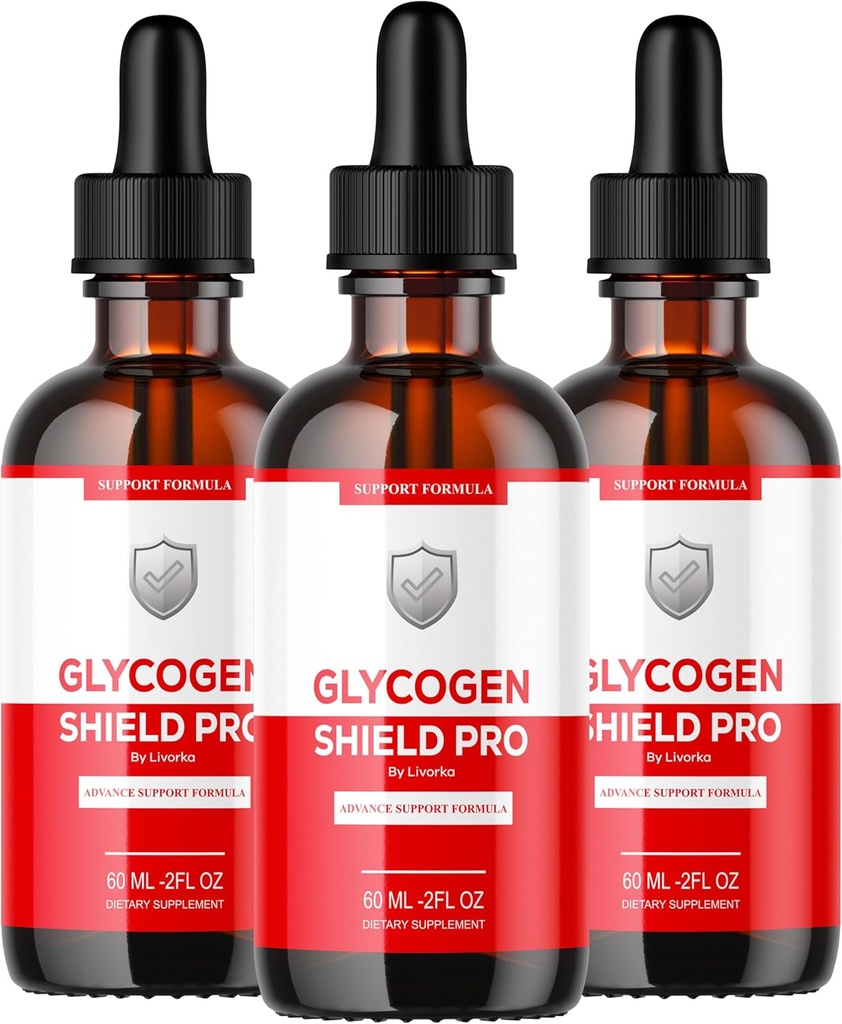 (3 balenia) Glycogen Shield Pro - Glycogen Shield Pro kvapky, GlycogenShield Pro kvapky, GlycogenShield Pro Support, Glycogen Shield Pro Support, Glycogen Shield Pro Supplement, 3 fľaše na 90 dní