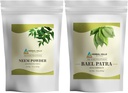 HERBAL HILLS Neem Leaf Powder a Bilva Bael Leaf Powder Balenie 2 Combo