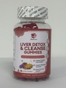 Lukaree Pečeň čistí Detox & Repair Gummies - Milk Thitle Silymarin, Dandelion, Artičoky extrakt a bazy - bez cukru, Malinová príchuť - 180 Počet