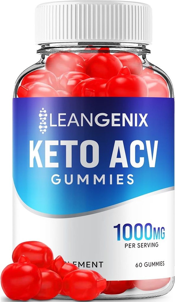 LeanGenix Keto ACV Gummy - Advanced Formula LeanGenix Keto Plus Manažment hmotnosti ACV Gummies Apple Cider Vinegar LeanGenix ACV Dietary Supplement Reviews Muži Ženy (60 Gummies)
