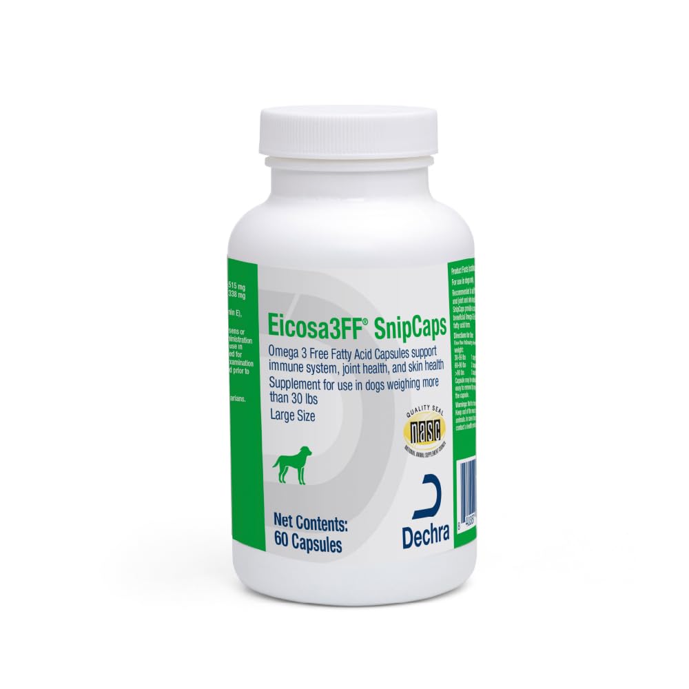 Eicosa3FF SnipCaps Omega 3 Free Mastné kyseliny Kapsule od Psy - veľké, 60 ot