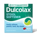 Dulcolax Stool Zmäkčovač Laxatívne Tekuté Gélové kapsuly, Jemná Zápcha Relief pre tvrdé, suché nástroje, Dokusate sodík 100 mg, 100 g