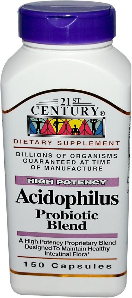21. storočie, Acidophilus, Probiotic Blend, 150 kapsúl