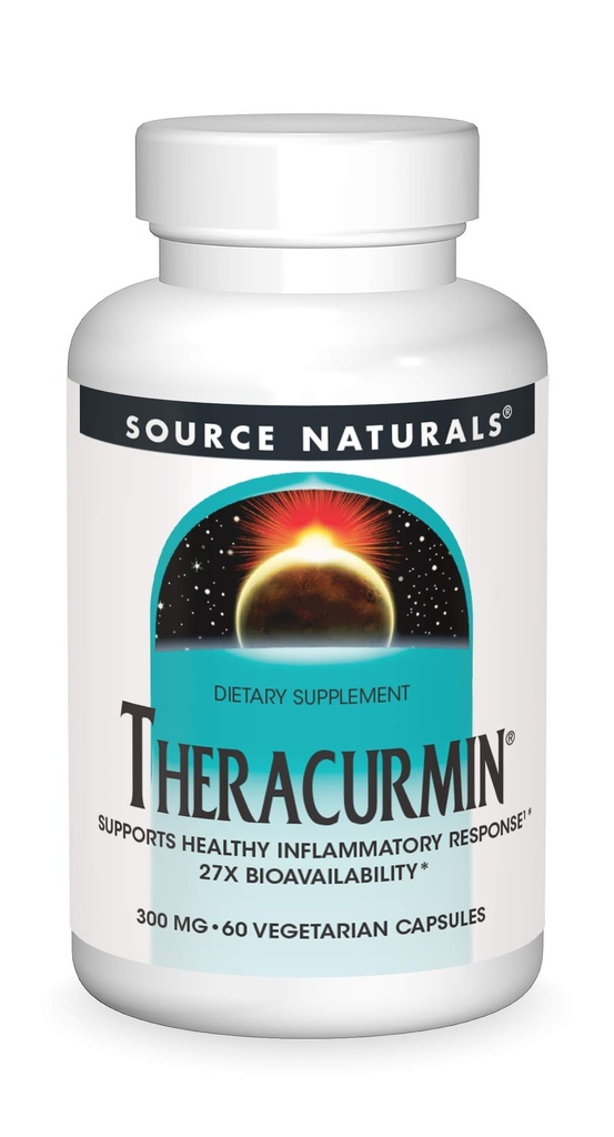 Zdroj Naturals Theracurmin, podporuje zdravú zápalovú reakciu*, 300 mg - 60 Vegetariánskych kapsúl