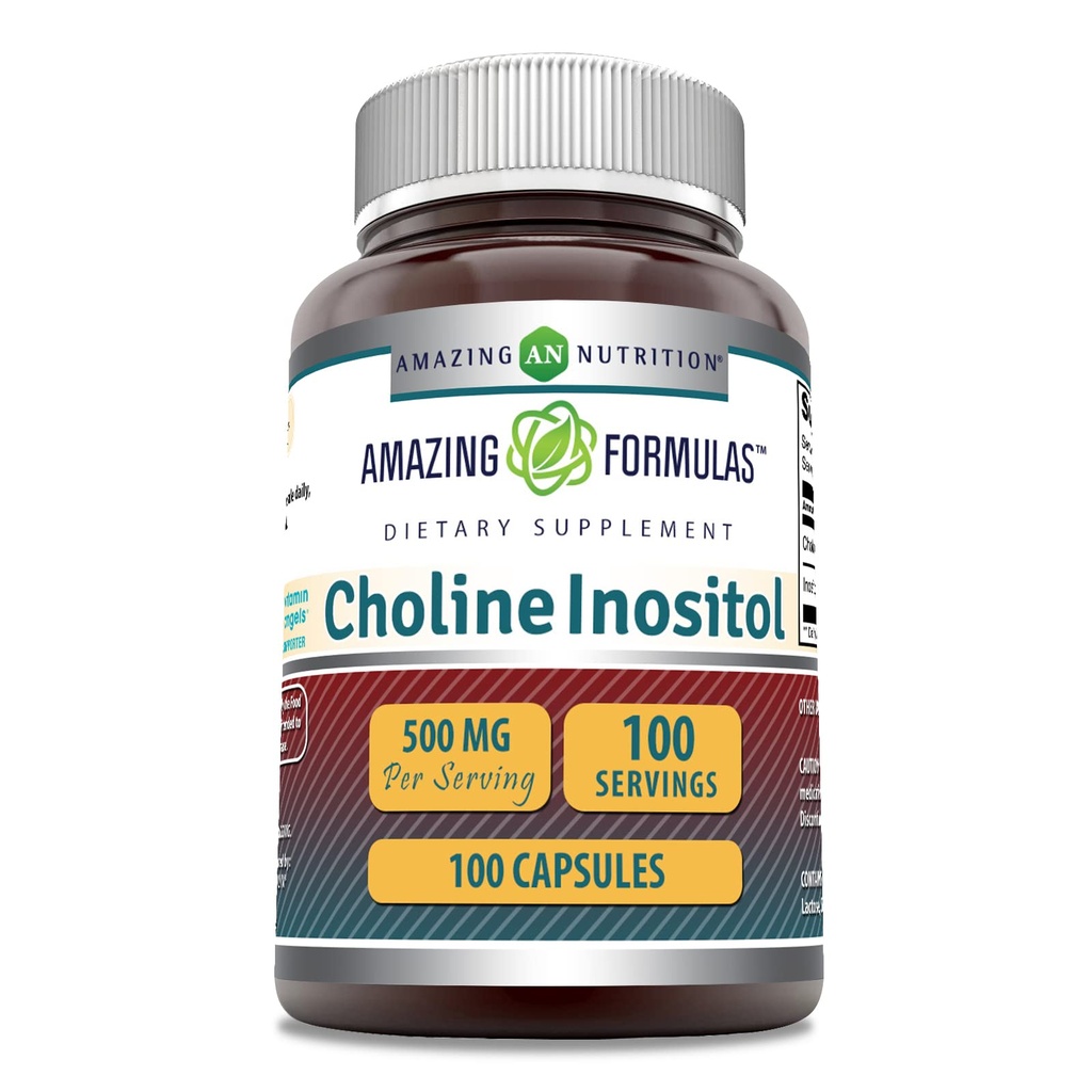 Amazing Formules Choline & Inozitol 500 Mg Supplement 