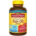 Nature Made Burp Menej Ultra Omega 3 Fish Oil Supplements, 1400mg Fish Oil Omega 3 Doplnky ako Etyl Esters pre zdravé srdce mozgu podporu, jeden za deň, 90 Softgels