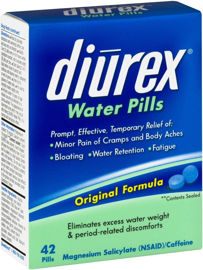 Vodné pilulky Diurex, 42 ot