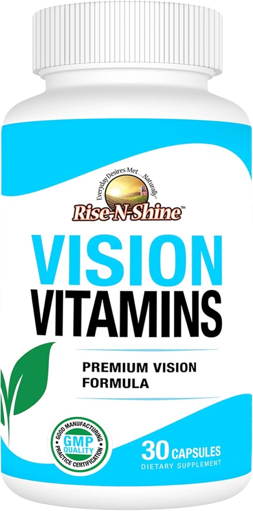 Vízia Vitamíny Formula s luteínom, vitamínom A, taurínom, zinkom, kurkumovým koreňom a viac pre podporu videnia 30 Počet