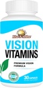 Vízia Vitamíny Formula s luteínom, vitamínom A, taurínom, zinkom, kurkumovým koreňom a viac pre podporu videnia 30 Počet