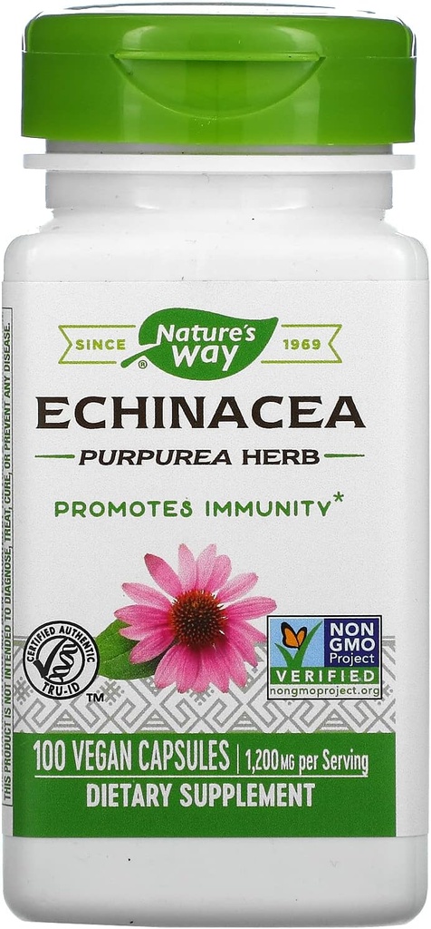 Cesta prírody Echinacea Purpurea Herb, 1,200 Mg na obsluhu, 100 g