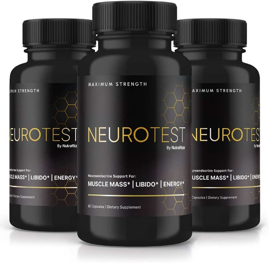 (3 balenia) NeuroTest kapsuly - NeuroTest Dietary Supplement for Men, NeuroTest Daily Formula pre celkový wellness a vrcholový výkon, Advanced Formula Pills, Neuro Test Reviews (180 kapsúl)