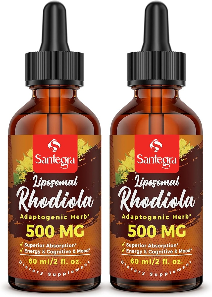 57,000 MG Lipozomálna aktívna Rhodiola Rosea Supplement, Rhodiola Root Extract, Liquid for High Absorbtion, Rhodiola Rosea Root Extract Tinction for Energy, Stres, Mood, Vegan, 120 ml