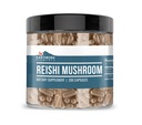 Pozemné prvky Reishi Mushroom 200 kapsúl, čisté a nezriedené, žiadne doplnkové látky