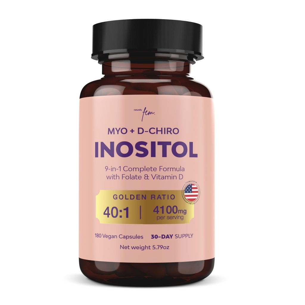 QSTA Myo-Inozitol & D-Chiro Inozitol Supplement for Women 4100mg (40:1 Ratio)
