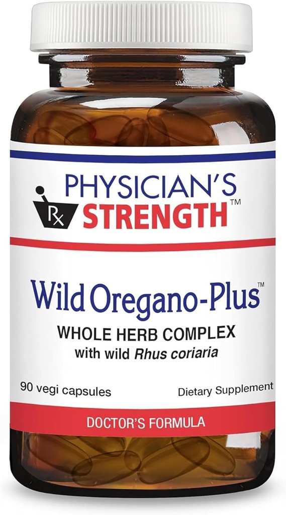 Sila lekára Wild Oregano-Plus - 90 kapsúl - podporuje zdravý imunitný systém, trávenie a kosti a kĺby - non-GMO - 90 Servisov