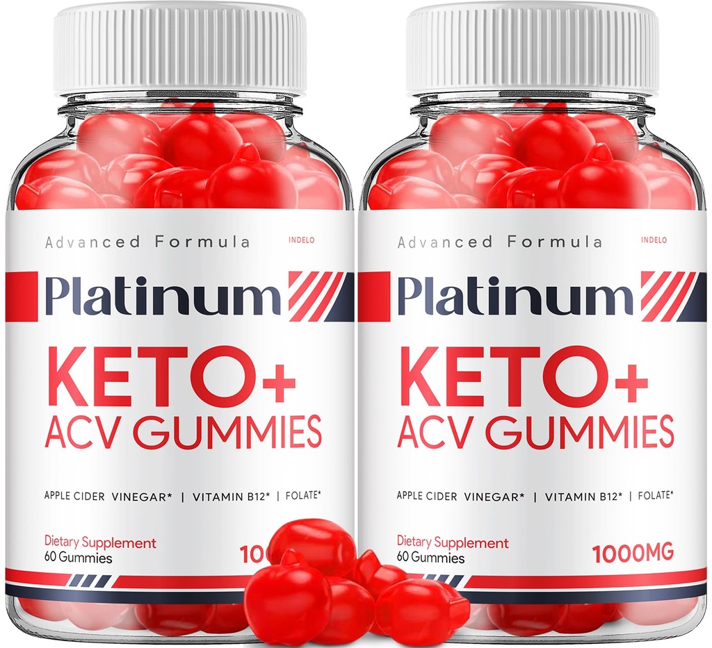 (2 balenie) Platinum Keto ACV Gummy - Advanced Formula Platinum Keto Plus ACV Gummies Apple Cider Vinegar Platinum ACV Gummies Dietary Supplement Reviews Muži Ženy (120 Gummies)