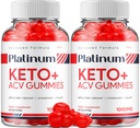 (2 balenie) Platinum Keto ACV Gummy - Advanced Formula Platinum Keto Plus ACV Gummies Apple Cider Vinegar Platinum ACV Gummies Dietary Supplement Reviews Muži Ženy (120 Gummies)