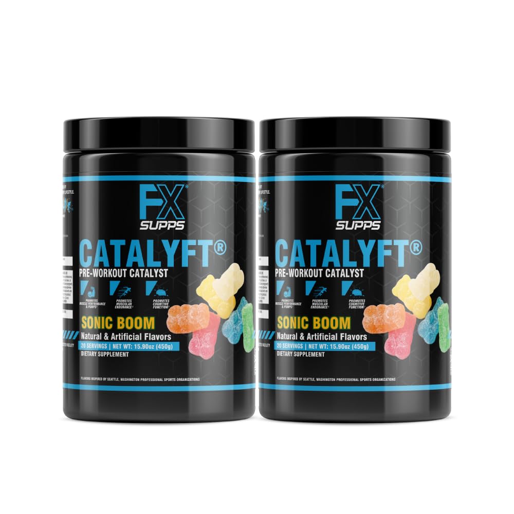 FXSUPPS Catalyft Powder Drink pre mužov a ženy, Sonic Boom 