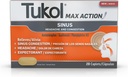 TUKOL Max Action Sinus, Kongescia a tlak Caplets pre bolesť, bolesť hlavy Relief, Explorant, non-Drowsy, 20 Počet