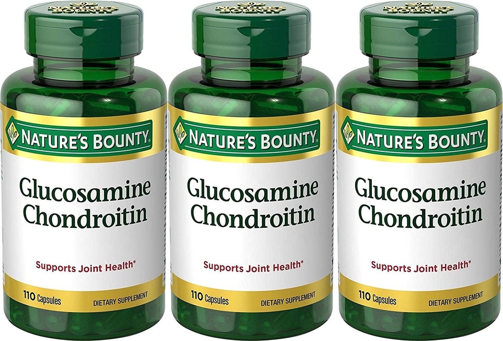 Prírodný bounty Glukosamine Chondroitin Complex, 110 grófov (pack of 3)