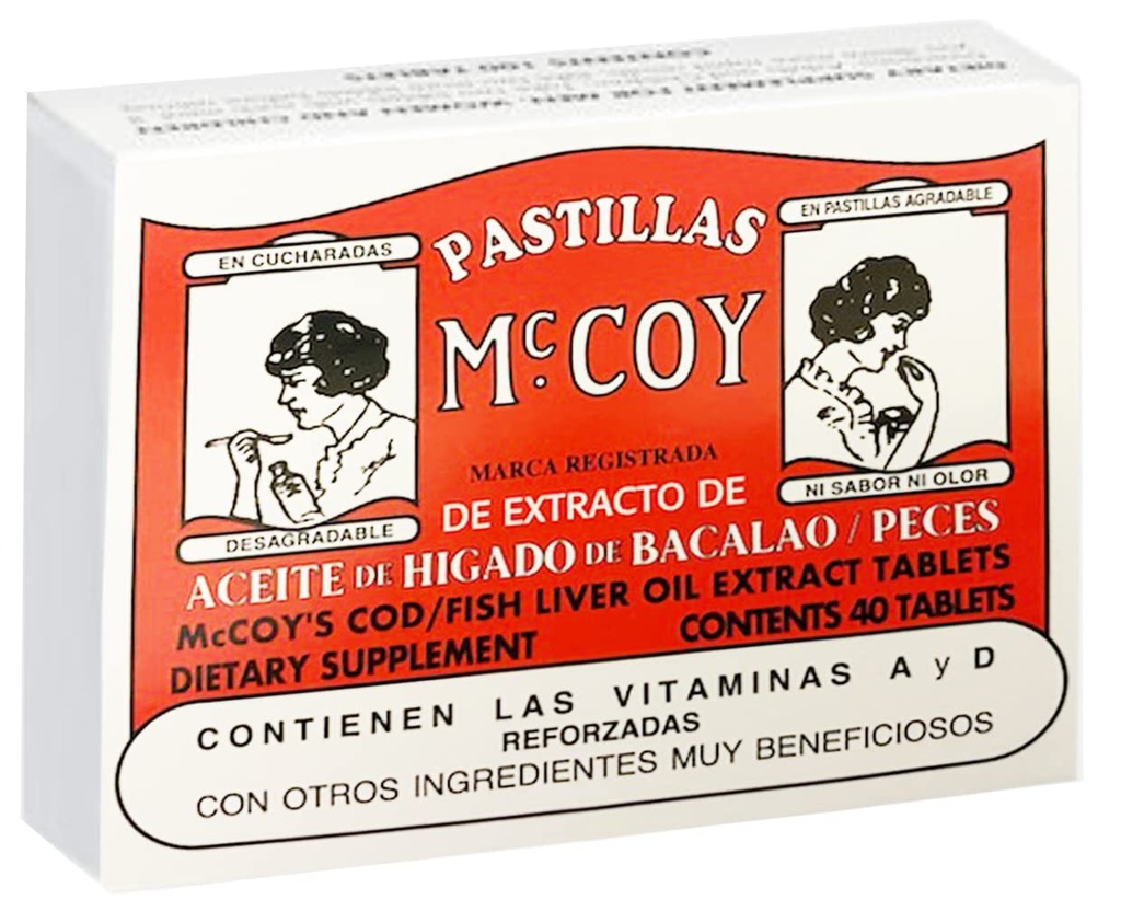 Mccoy Cod/Fish Liver Oil Extract tablety 40