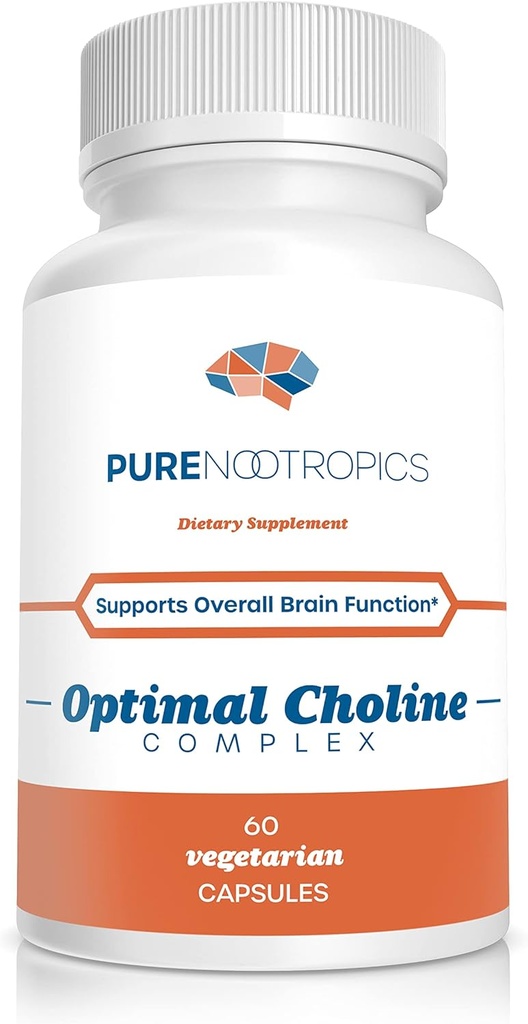 Pure Nootropics - Optimal Choline Complex - Alpha GPC/CDP Citicoline Blend - 300 mg 