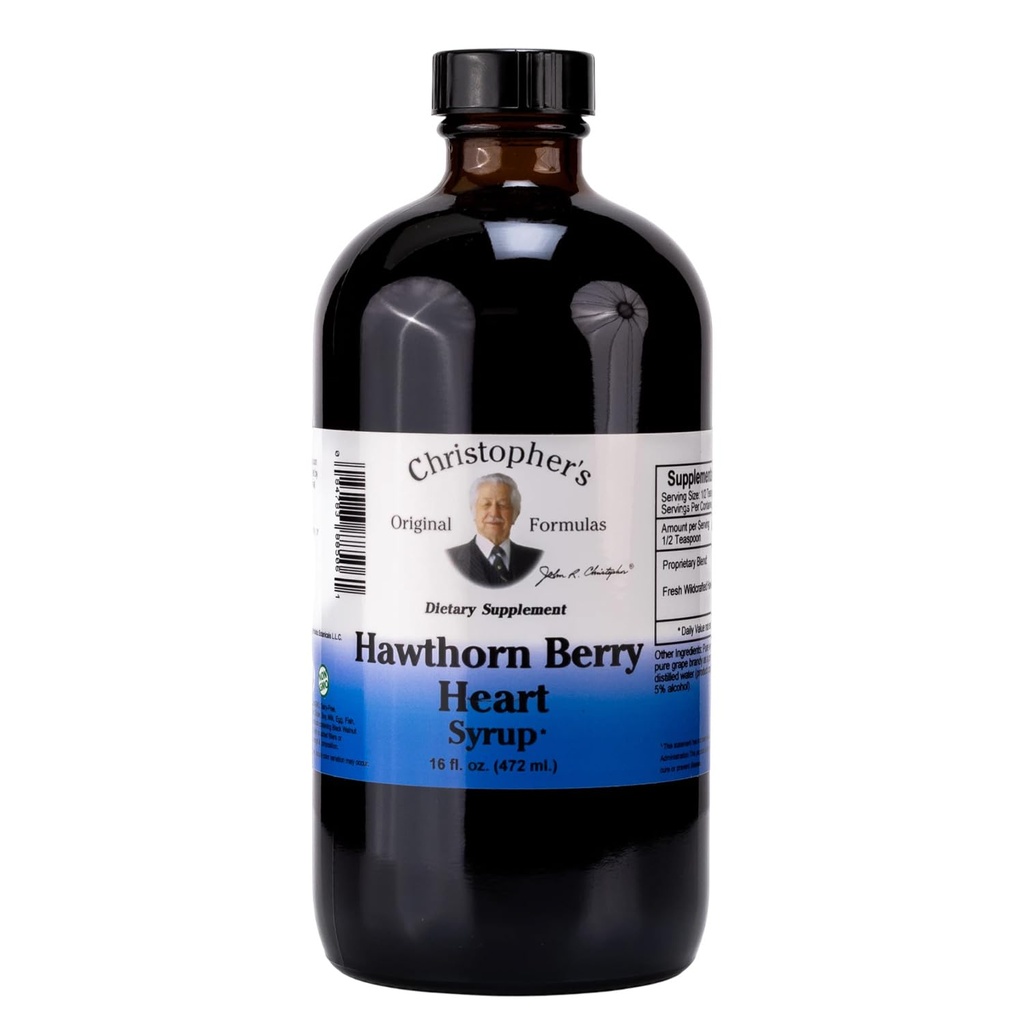 Christopher's Original Formules Hawthorn Berry Heart Sirup - 16 fl oz 