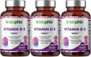 biofilx Vitamín D-3 10000 IU 380 Softgels 3 balenie - vysoká čistota v extra panenskom olivovom oleji bez GMO sóje podporuje silné kosti imunitné zdravie