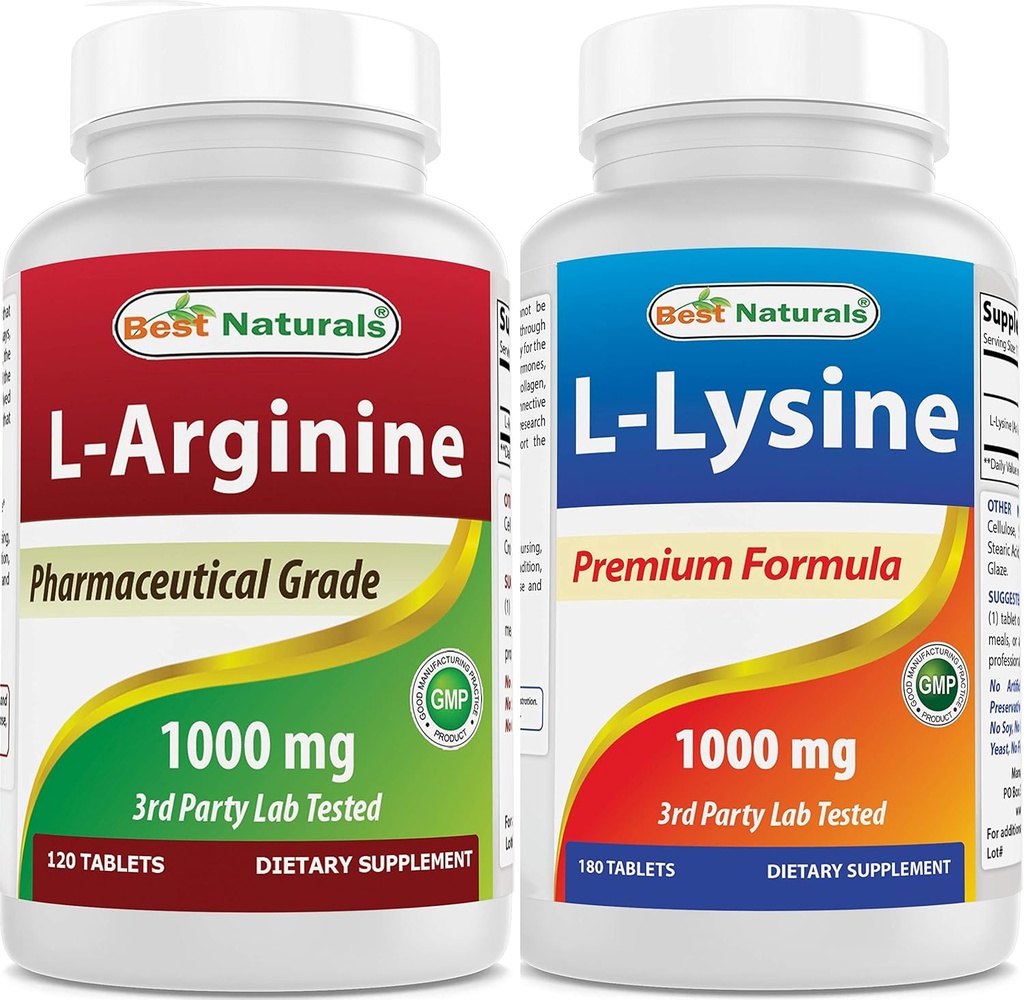 Najlepšie prírodné arginín Lysin Combo