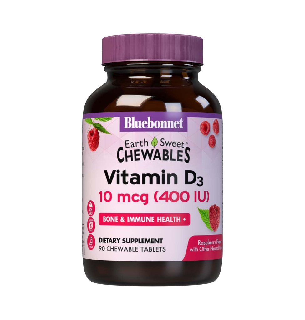 BLUEBONNET UTRITION Earthsweet Chew VIT D3 400 IU, 90 CT