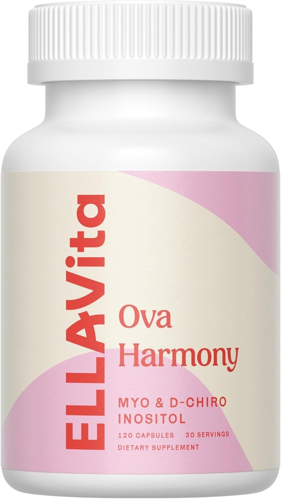 OVA Harmony - Myo & D Chiro Inozitol Capsule - 40:1 Ratio - Ovarial Function Support - Hormonal Balance - 120 Inozitol Supplement Capsules